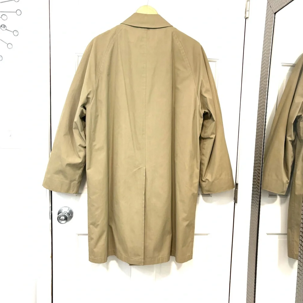 Vintage London Fog Clipper Mist All‎ Weather Trench Coat Mens 42 Zip Out Liner